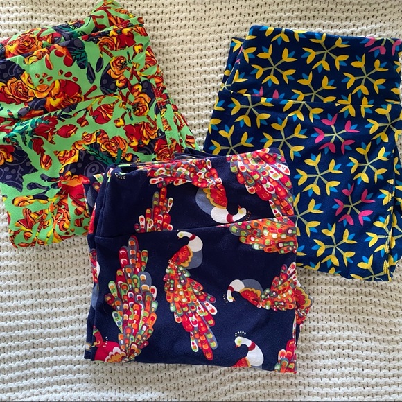 LuLaRoe Tall and Curvy Legging Bundle (3 pair) - Picture 1 of 13